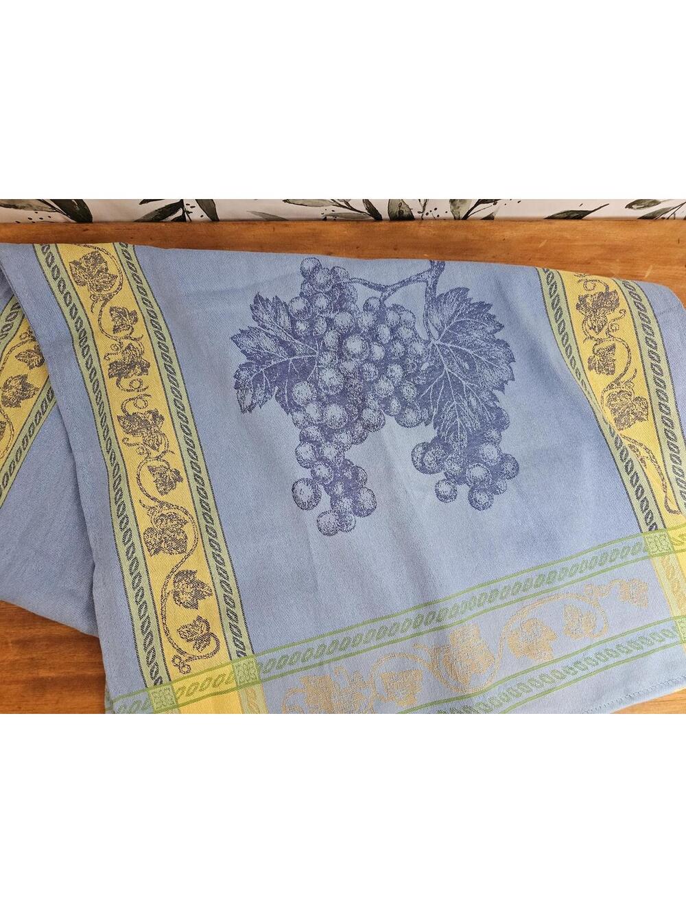 NWT Zest! Table Runner Blue & Yellow 60"x 20" Home Decor
